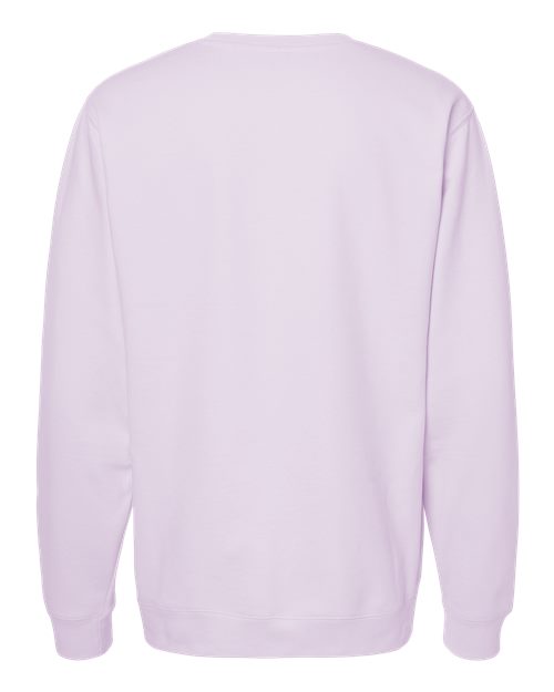 Independent Trading Co. Midweight Crewneck Sweatshirt SS3000 Lavender Custom Embroidered Business Logo