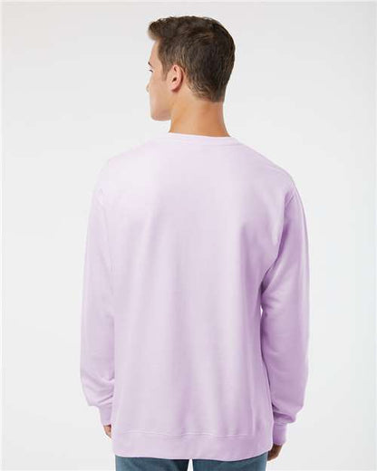 Independent Trading Co. Midweight Crewneck Sweatshirt SS3000 Lavender Custom Embroidered Business Logo