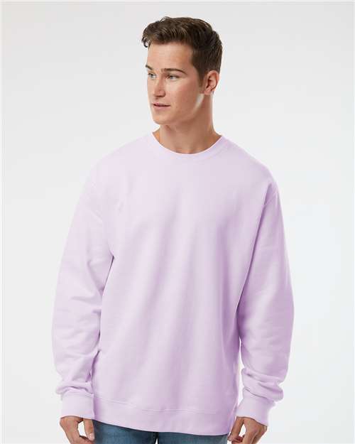 Custom Embroidered  Independent Trading Co. Midweight Crewneck Sweatshirt SS3000 Lavender