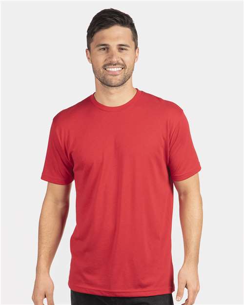 Custom Embroidered  Next Level Triblend T-Shirt 6010 Red