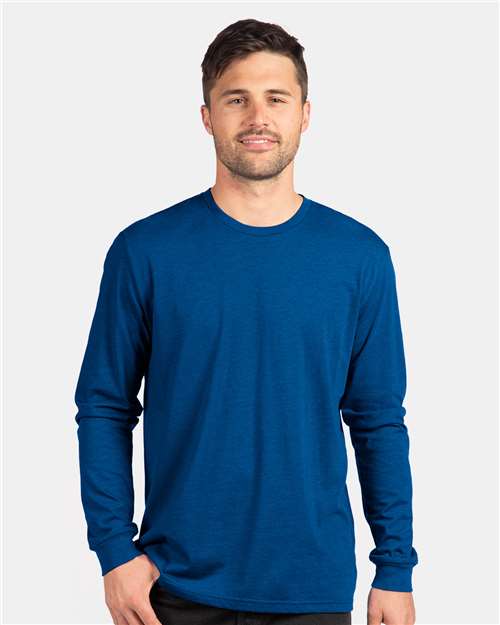 Custom Embroidered  Next Level CVC Long Sleeve T-Shirt 6211 Royal
