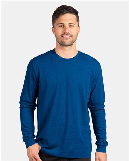 Custom Embroidered  Next Level CVC Long Sleeve T-Shirt 6211 Royal