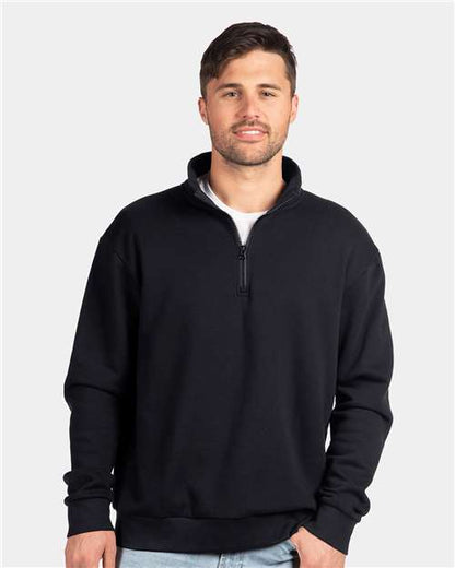 Custom Embroidered  Next Level Fleece Quarter-Zip Pullover 9643  