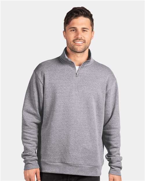 Custom Embroidered  Next Level Fleece Quarter-Zip Pullover 9643  