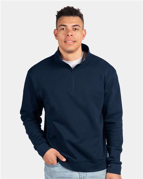 Custom Embroidered  Next Level Fleece Quarter-Zip Pullover 9643  