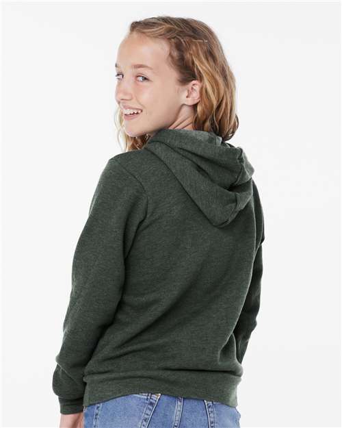 BELLA + CANVAS Youth Sponge Fleece Hoodie 3719Y Custom Embroidered Business Logo