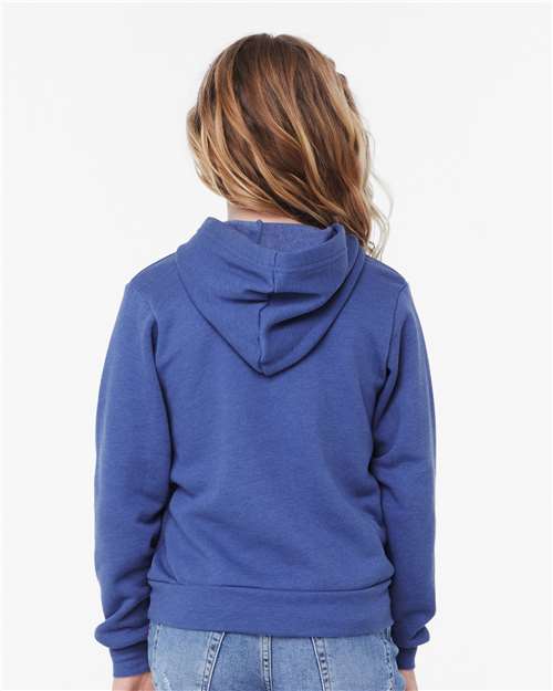 BELLA + CANVAS Youth Sponge Fleece Hoodie 3719Y Custom Embroidered Business Logo