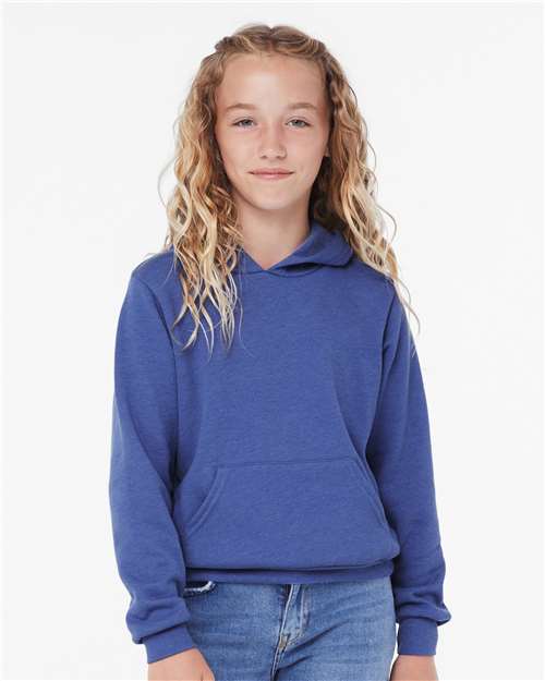 BELLA + CANVAS Youth Sponge Fleece Hoodie 3719Y Custom Embroidered Business Logo