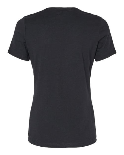 BELLA + CANVAS Women's Relaxed Heather CVC V-Neck Tee 6405CVC Custom Embroidered Business Logo