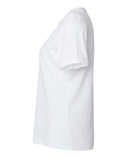 BELLA + CANVAS Women's Relaxed Heather CVC V-Neck Tee 6405CVC Custom Embroidered Business Logo