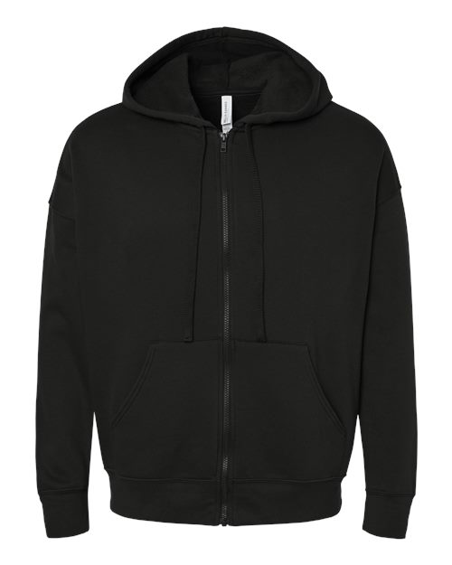 BELLA + CANVAS Unisex Sponge Fleece DTM Full-Zip Hoodie 3759 Custom Embroidered Business Logo