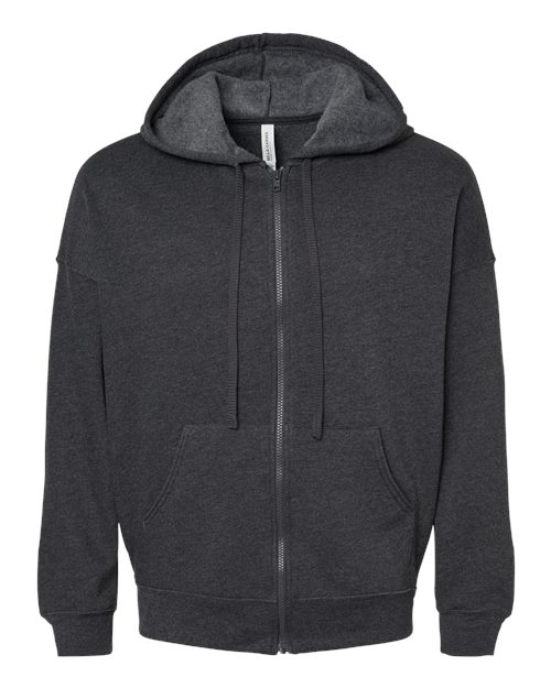 BELLA + CANVAS Unisex Sponge Fleece DTM Full-Zip Hoodie 3759 Custom Embroidered Business Logo