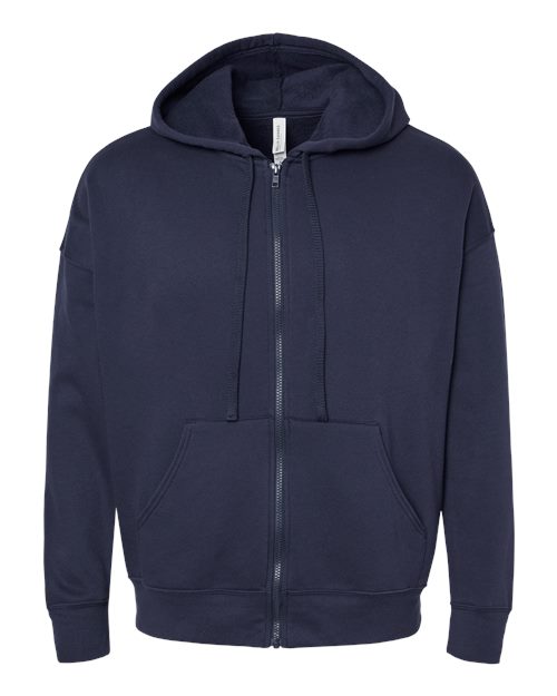 BELLA + CANVAS Unisex Sponge Fleece DTM Full-Zip Hoodie Sweatshirt 3759