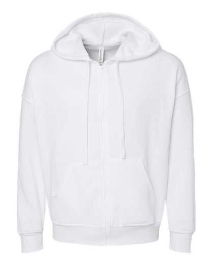 BELLA + CANVAS Unisex Sponge Fleece DTM Full-Zip Hoodie 3759 Custom Embroidered Business Logo