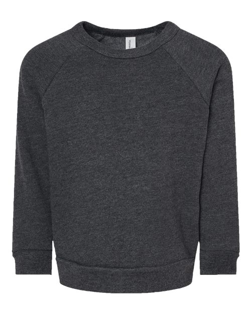 BELLA + CANVAS Toddler Sponge Fleece Raglan Crewneck Sweatshirt 3901T