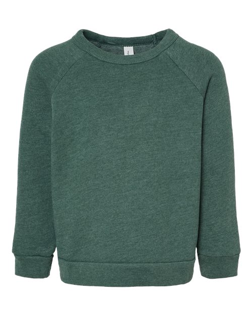 BELLA + CANVAS Toddler Sponge Fleece Raglan Crewneck Sweatshirt 3901T