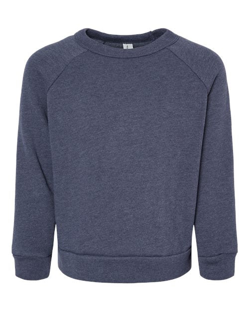BELLA + CANVAS Toddler Sponge Fleece Raglan Crewneck Sweatshirt 3901T