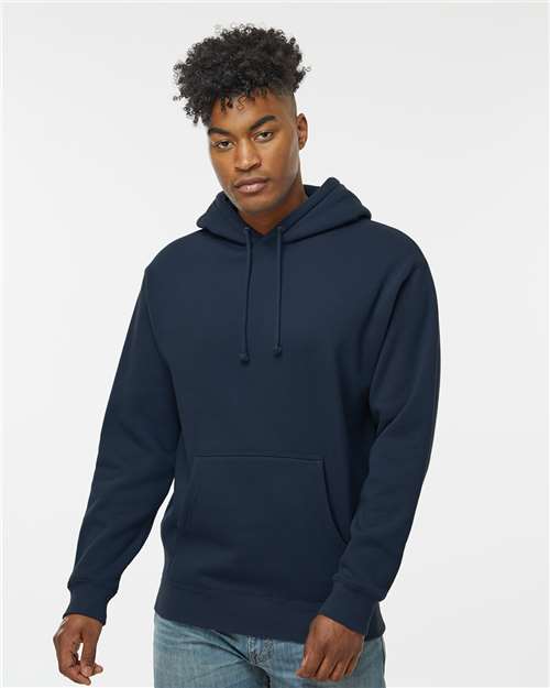 Custom Embroidered  Independent Trading Co. Heavyweight Hooded Sweatshirt IND4000 Navy