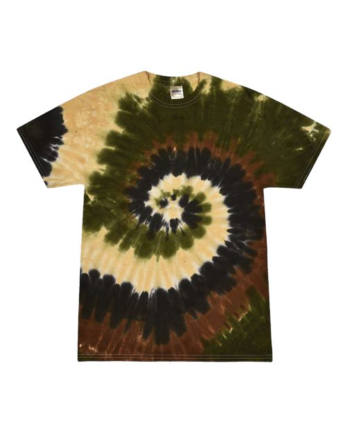 Colortone Youth Multi-Color Tie-Dyed T-Shirt 1000Y Camo Swirl