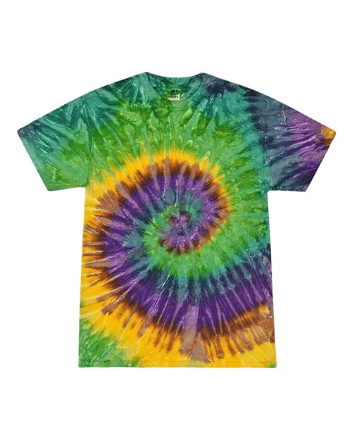 Colortone Youth Multi-Color Tie-Dyed T-Shirt 1000Y Mardi Gras