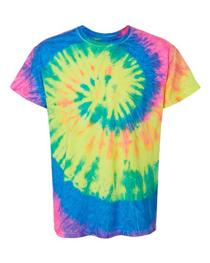 Colortone Youth Multi-Color Tie-Dyed T-Shirt 1000Y Neon Rainbow