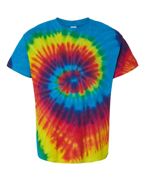 Colortone Youth Multi-Color Tie-Dyed T-Shirt 1000Y Reactive Rainbow
