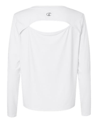 Champion Women's Sport Soft Touch Long Sleeve T-Shirt CHP140 Custom Embroidered Business Logo