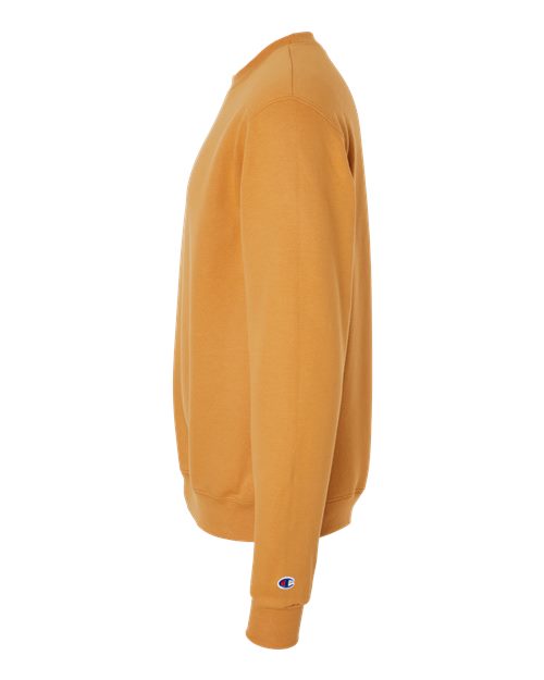 Champion Powerblend® Crewneck Sweatshirt S600 Gold Glint Custom Embroidered Business Logo