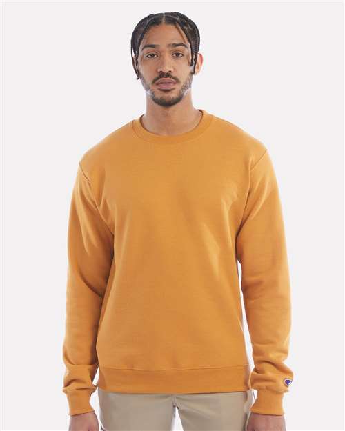Custom Embroidered  Champion Powerblend® Crewneck Sweatshirt S600 Gold Glint