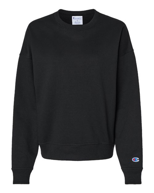 Champion Powerblend® Crewneck Sweatshirt S600 White Custom Embroidered Business Logo