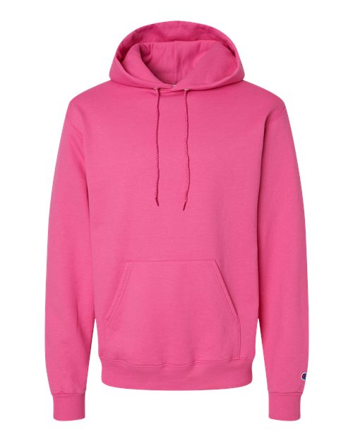 Champion Powerblend® Hooded Sweatshirt S700 Wow Pink Custom Embroidered Business Logo