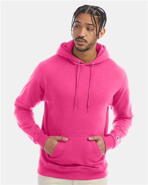 Custom Embroidered  Champion Powerblend® Hooded Sweatshirt S700 Wow Pink