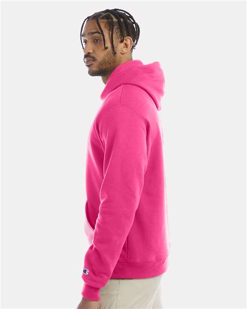 Champion Powerblend® Hooded Sweatshirt S700 Wow Pink Custom Embroidered Business Logo