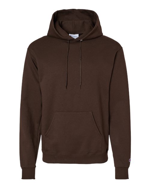 Champion Powerblend® Hooded Sweatshirt S700 Chocolate Brown Custom Embroidered Business Logo
