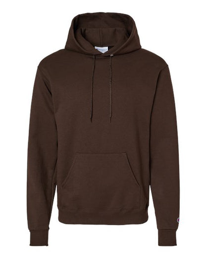 Champion Powerblend® Hooded Sweatshirt S700 Chocolate Brown Custom Embroidered Business Logo