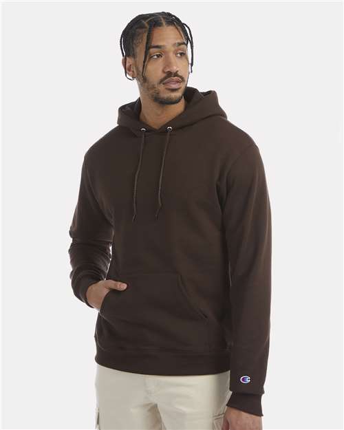 Custom Embroidered  Champion Powerblend® Hooded Sweatshirt S700 Chocolate Brown