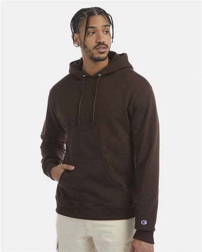 Custom Embroidered  Champion Powerblend® Hooded Sweatshirt S700 Chocolate Brown