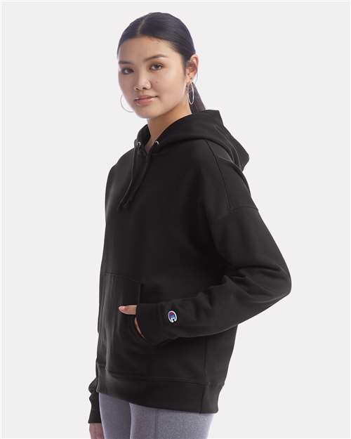 Champion Women's Powerblend® Hooded Sweatshirt S760 Custom Embroidered Business Logo