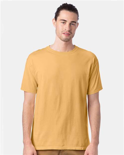 Custom Embroidered  ComfortWash by Hanes Garment-Dyed T-Shirt GDH100 Artisan Gold