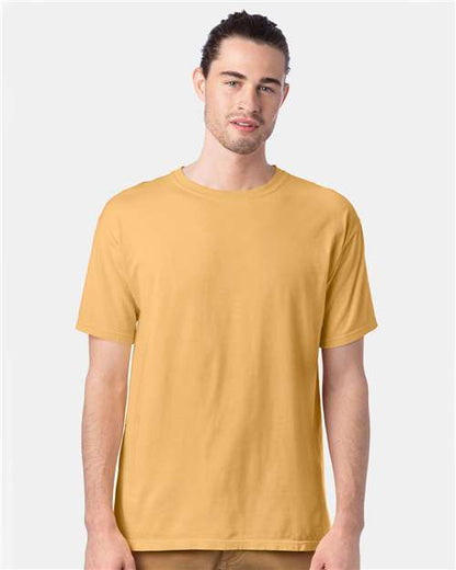Custom Embroidered  ComfortWash by Hanes Garment-Dyed T-Shirt GDH100 Artisan Gold