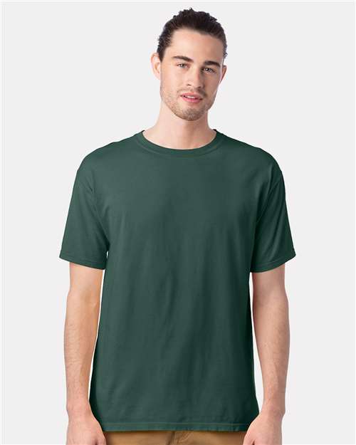 Custom Embroidered  ComfortWash by Hanes Garment-Dyed T-Shirt GDH100 Field Green