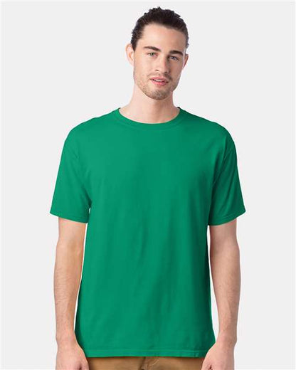 Custom Embroidered  ComfortWash by Hanes Garment-Dyed T-Shirt GDH100 Rich Green Grass