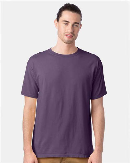 Custom Embroidered  ComfortWash by Hanes Garment-Dyed T-Shirt GDH100 Grape Soda