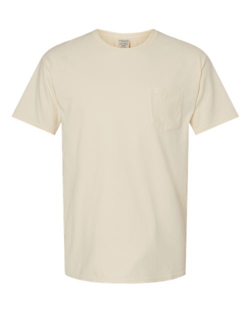 ComfortWash by Hanes Garment-Dyed Pocket T-Shirt GDH150 Parchment