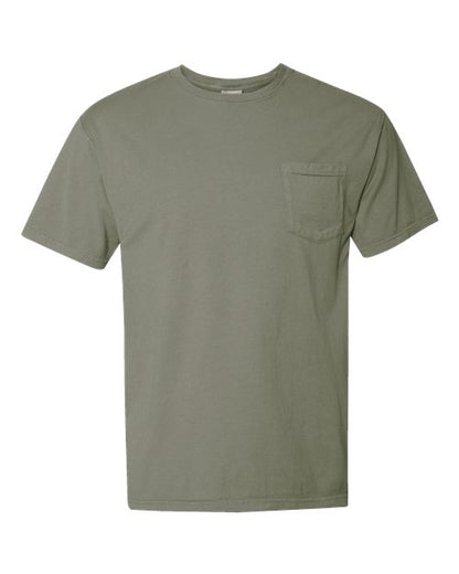 ComfortWash by Hanes Garment-Dyed Pocket T-Shirt GDH150 Faded Fatigue