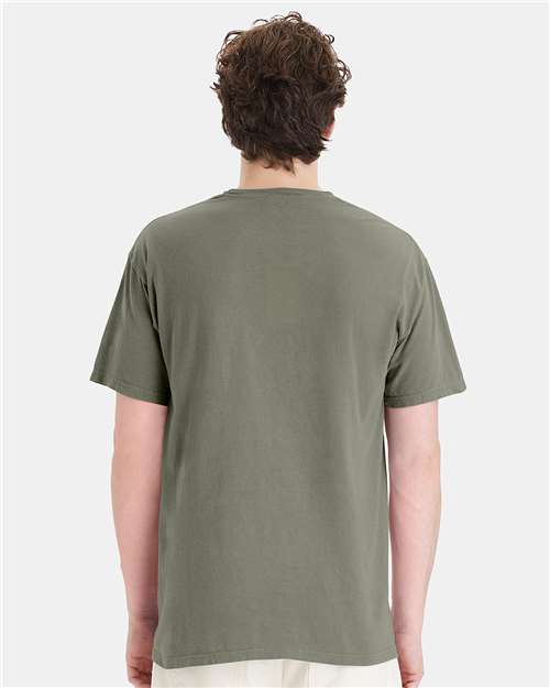 ComfortWash by Hanes Garment-Dyed Pocket T-Shirt GDH150 Faded Fatigue
