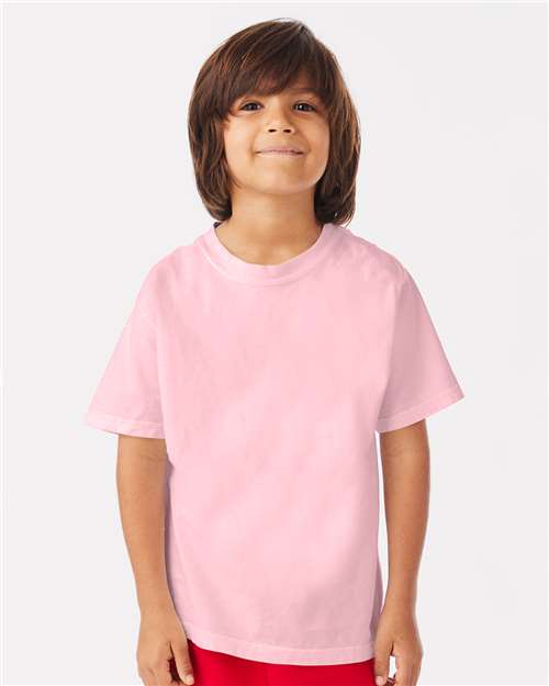 Custom Embroidered  ComfortWash by Hanes Garment-Dyed Youth T-Shirt GDH175  