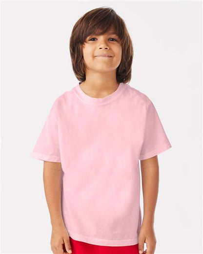 Custom Embroidered  ComfortWash by Hanes Garment-Dyed Youth T-Shirt GDH175  