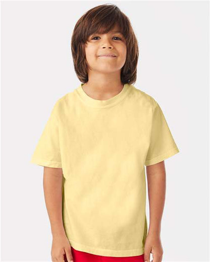 Custom Embroidered  ComfortWash by Hanes Garment-Dyed Youth T-Shirt GDH175  