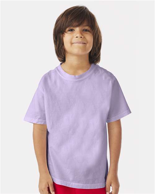 Custom Embroidered  ComfortWash by Hanes Garment-Dyed Youth T-Shirt GDH175  